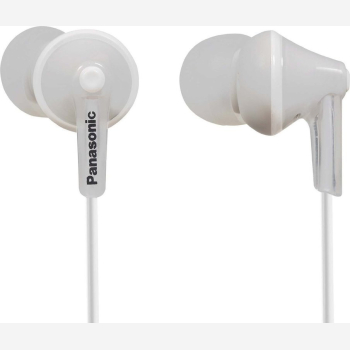 Panasonic RP-HJE125 White Ακουστικά Earphones Stereo με Δυνατό μπάσο,βύσμα 3.5mm