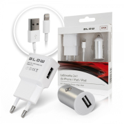 CHARGERS SET BLOW 2 in1 2,1 A  IPHONE (travel charger+ car charger+ usb cable)