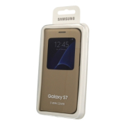 Samsung Cover S-View EF-CG930PF for Galaxy S7 gold