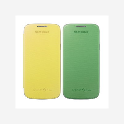 Samsung Flip Cover 2pcs Set EF-FI919BZ for Galaxy S4 Mini green/yellow bulk